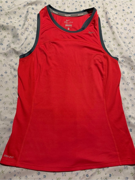 Nike Tops - Nike red/gray tank top